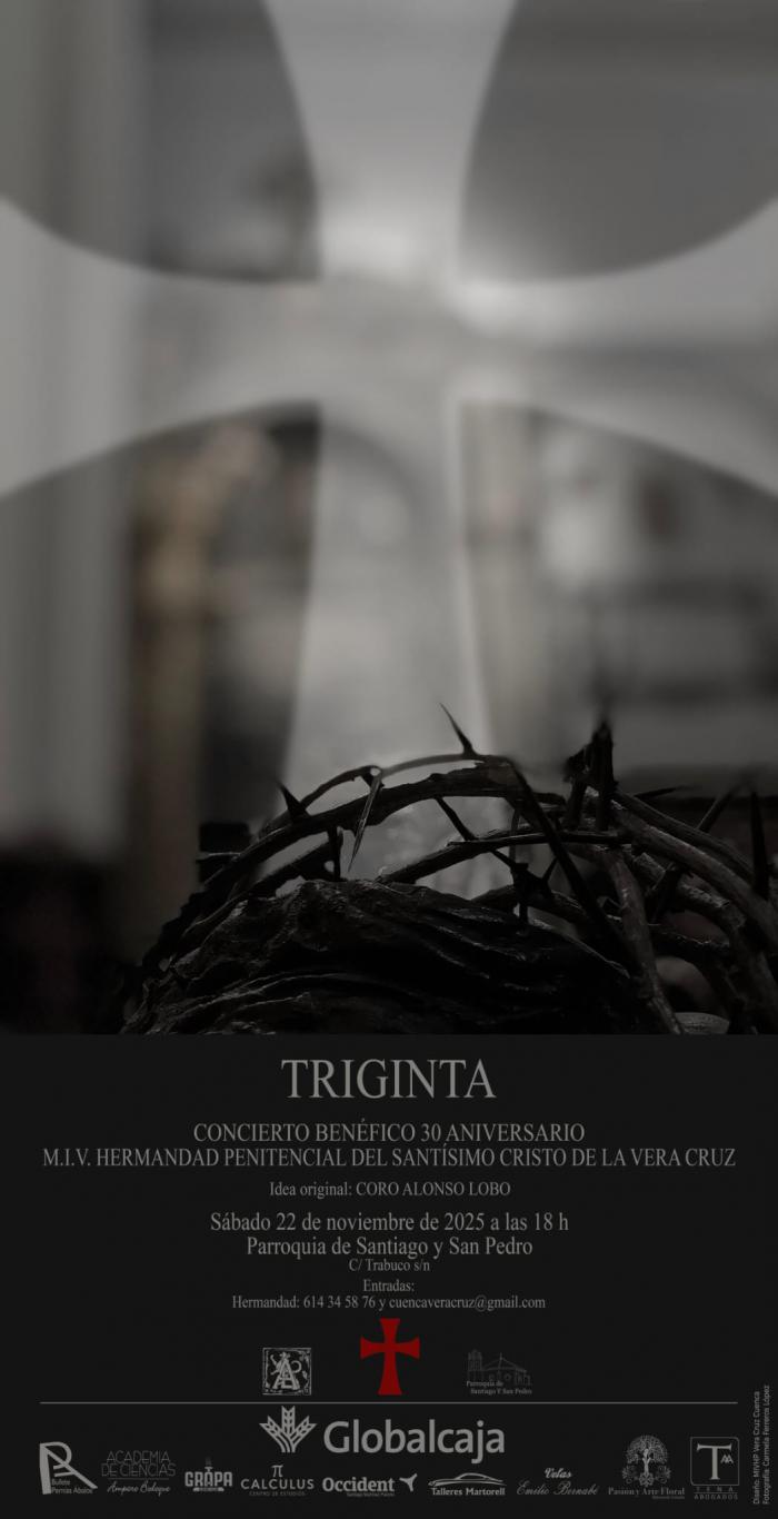 La Hermandad de la Vera Cruz celebrará su 30º aniversario con un concierto benéfico titulado “Triginta”