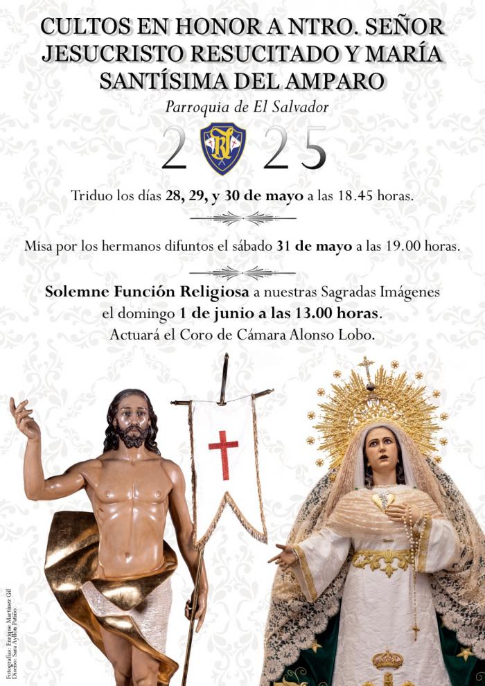 La Hermandad del Resucitado celebra esta semana sus cultos pascuales coincidiendo con la Ascensión del Señor