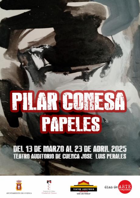 El Teatro Auditorio acoge la exposición ‘Papeles’, de la pintora Pilar Conesa, dentro del proyecto Días de Arte Conquense
