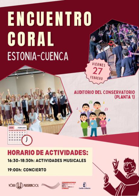 Cuenca se llena de voces juveniles con el encuentro coral hispano-estonio