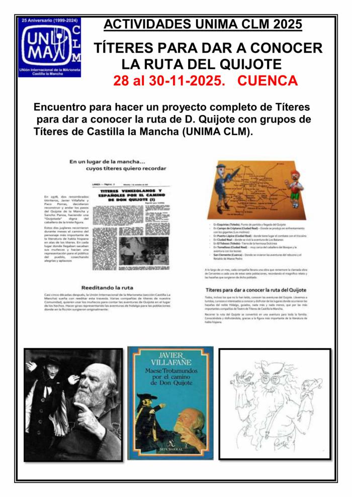 De Esquivias a San Clemente: la Ruta del Quijote se revive con títeres en Castilla-La Mancha