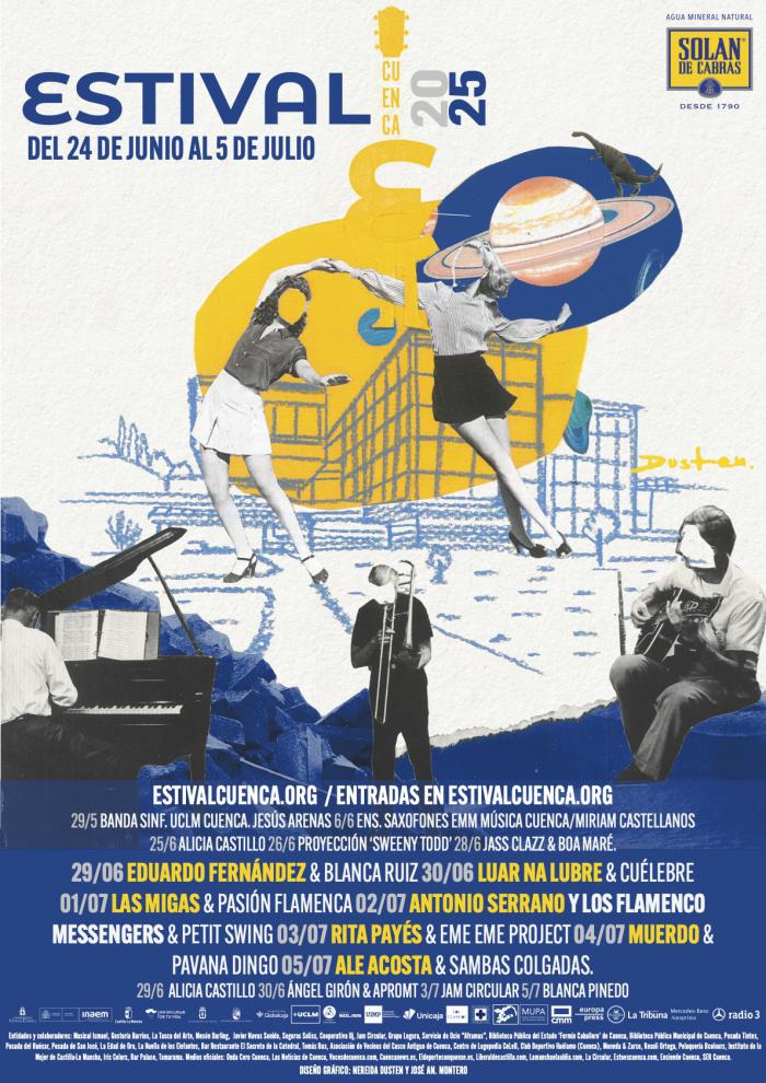 Estival Cuenca 2025 desvela su cartel gráfico y confirma programación con el Museo Paleontológico como epicentro