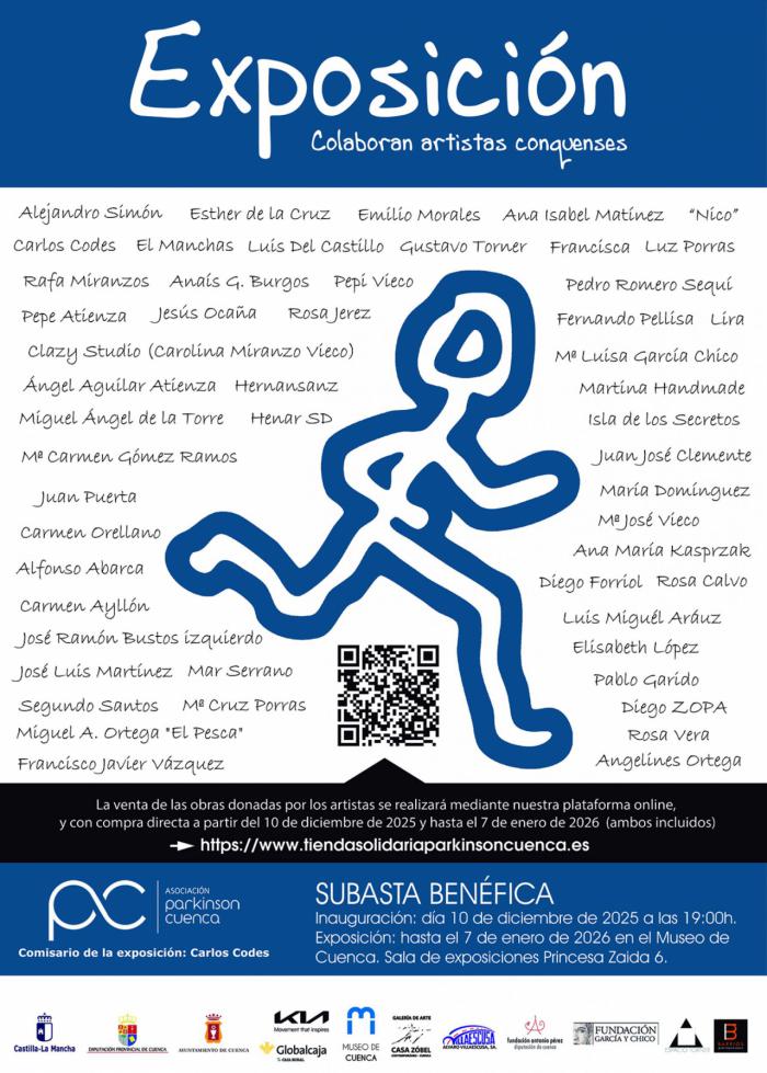 La Sala Princesa Zaida acogerá desde el 10 de diciembre la IX Exposición Benéfica a favor de Parkinson Cuenca