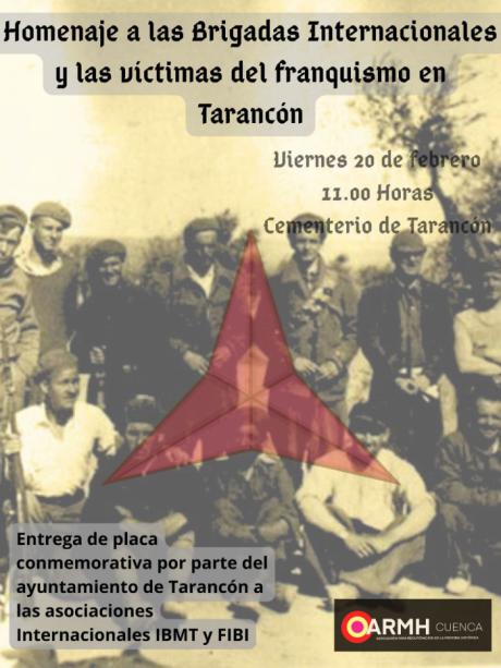 Tarancón acoge este viernes un homenaje a los caídos antifascistas de la Guerra de España