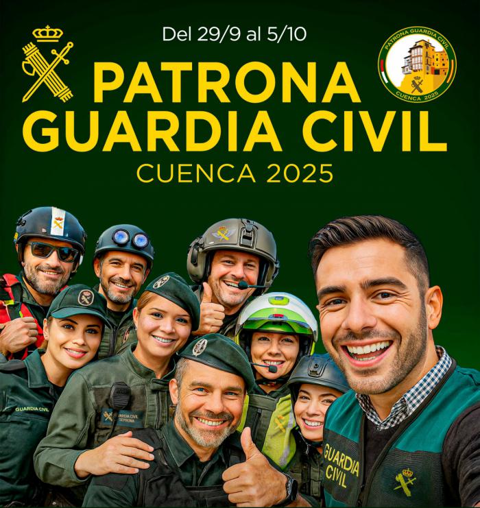Izado de bandera, exposiciones y desfile: Cuenca acoge la Semana Institucional de la Guardia Civil