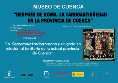 El Museo de Cuenca inaugura un ciclo sobre la Tardoantigüedad con una conferencia sobre la Carpetania tardorromana y visigoda