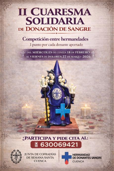 Vuelve el ranking solidario de donación de sangre entre hermandades de la Semana Santa