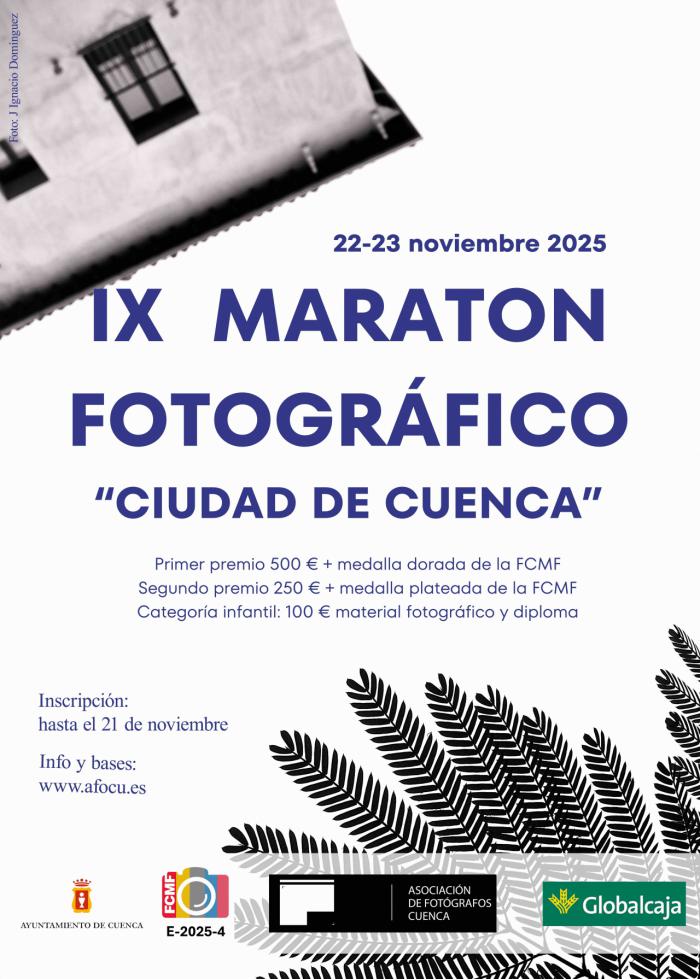 El IX Maratón Fotográfico Ciudad de Cuenca se celebrará los días 22 y 23 de noviembre