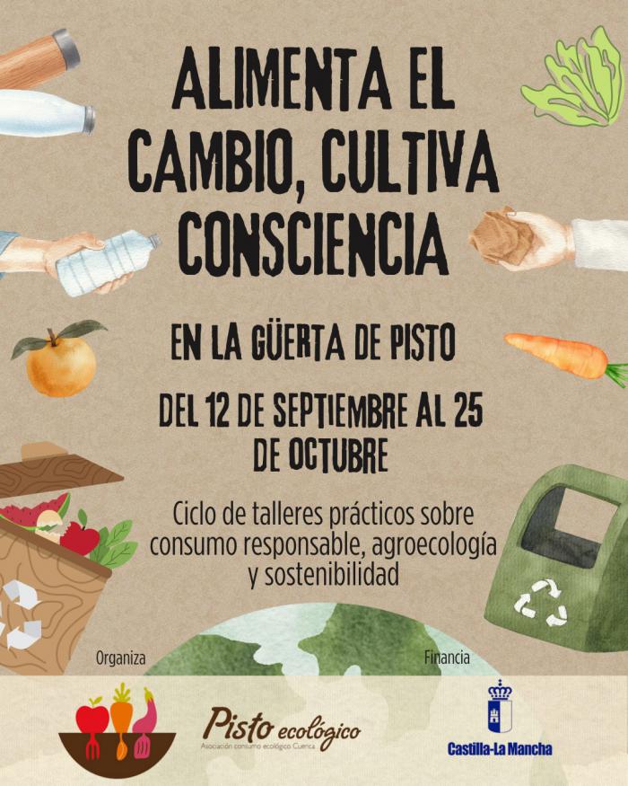 Pisto Ecológico organiza en Cuenca un ciclo de talleres gratuitos sobre consumo responsable, huertos urbanos y compostaje