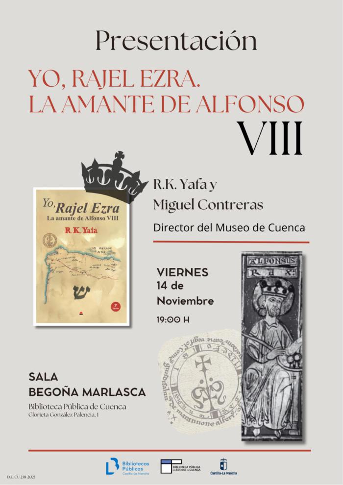 R.K. Yafa presenta en Cuenca su novela sobre Alfonso VIII y Rajel Ezra