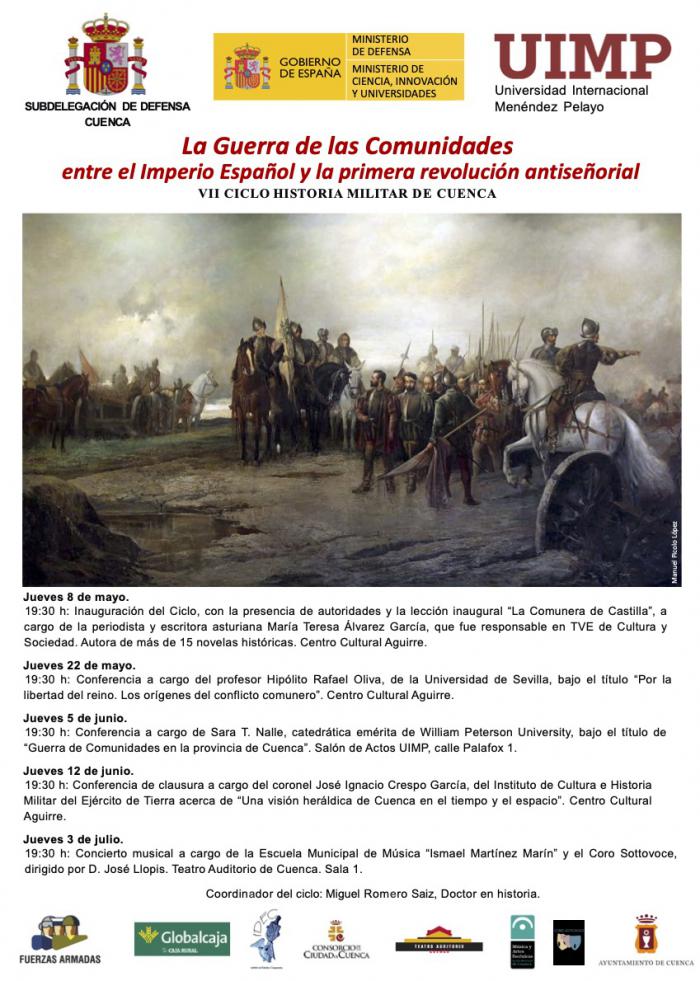 El VII Ciclo de Historia Militar de Cuenca abordará la Guerra de las Comunidades en Castilla