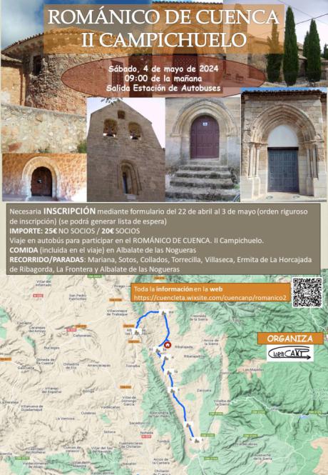 La Asociación Cultural CuenCANP organiza el II CAMPICHUELO, una ruta en autobús por el Románico de Cuenca