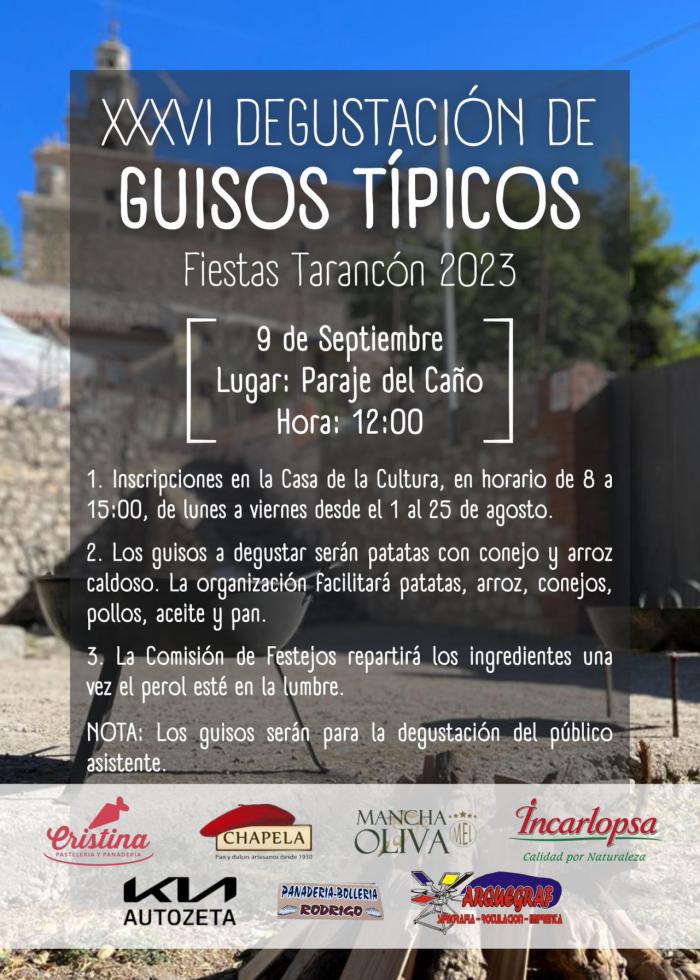 Abierto el plazo para inscribirse en la Degustación de Guisos Típicos