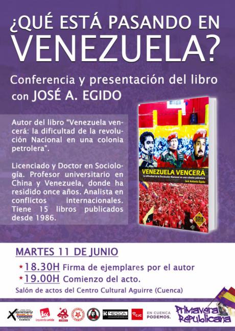 Continúa la "Primavera Republicana" con la presentación del libro "Venezuela vencerá: La dificultad de la Revolución Nacional en una colonia petrolera"