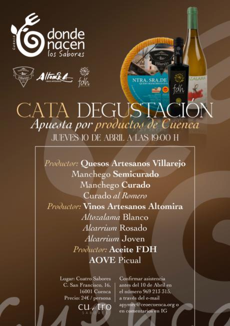 Donde Nacen los Sabores celebrará dos nuevas catas de degustación en el restaurante Cuatro Sabores
