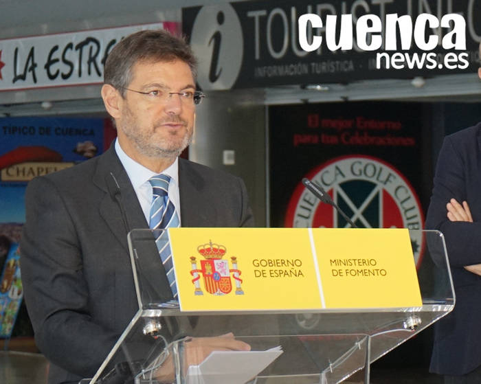 Catalá celebra que gracias al Gobierno de Rajoy los viajeros recurrentes del AVE Madrid-Cuenca contarán con billetes desde 12 euros