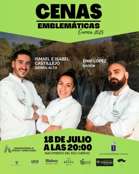 Las Cenas Emblemáticas regresan en julio con sabores de autor en escenarios únicos de Cuenca