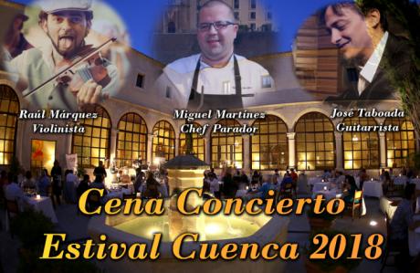 Musica ‘gourmet’ en la cena concierto de Estival Cuenca 2018