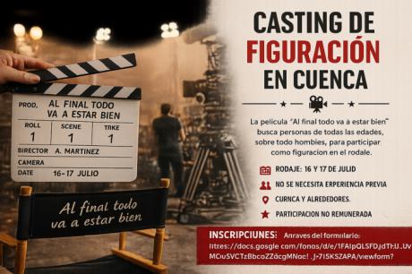Buscan figurantes en Cuenca para el rodaje de la película "Al final todo va a estar bien"