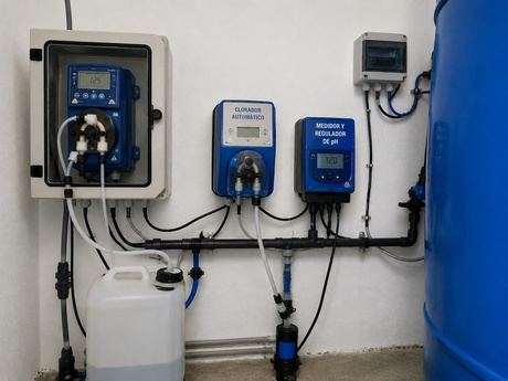 Jábaga mejora la calidad del agua con un nuevo sistema automático de cloración en el depósito municipal