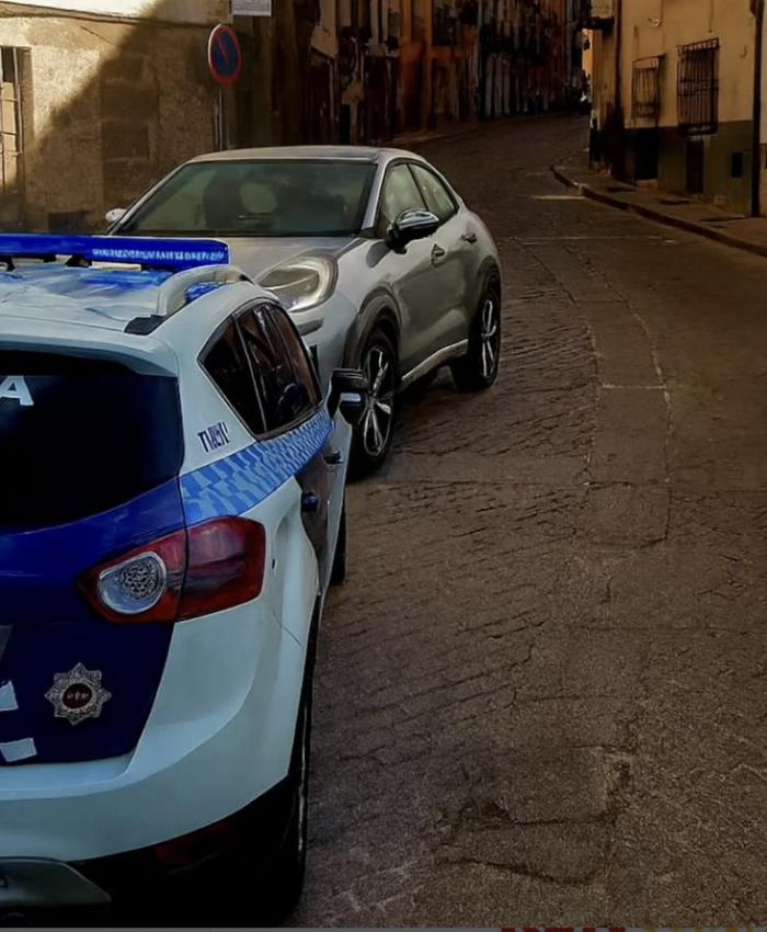 La Policía Local inmoviliza un coche de alquiler y entrega al conductor a la Policía Nacional