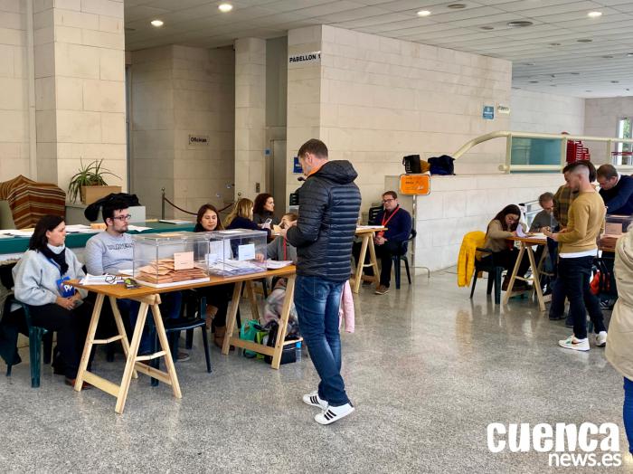 La participación en Cuenca baja un 4,22 % respecto a las elecciones de abril
