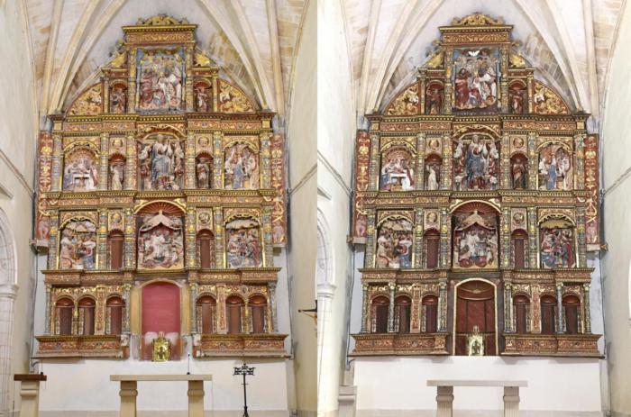 Inauguración de uno de los mejores retablos renacentistas de la provincia tras su restauración