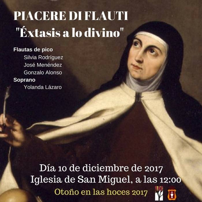 El grupo ‘Piacere di Flauti’ ofrecerá un concierto con música y poesía en torno a Santa Teresa de Jesús