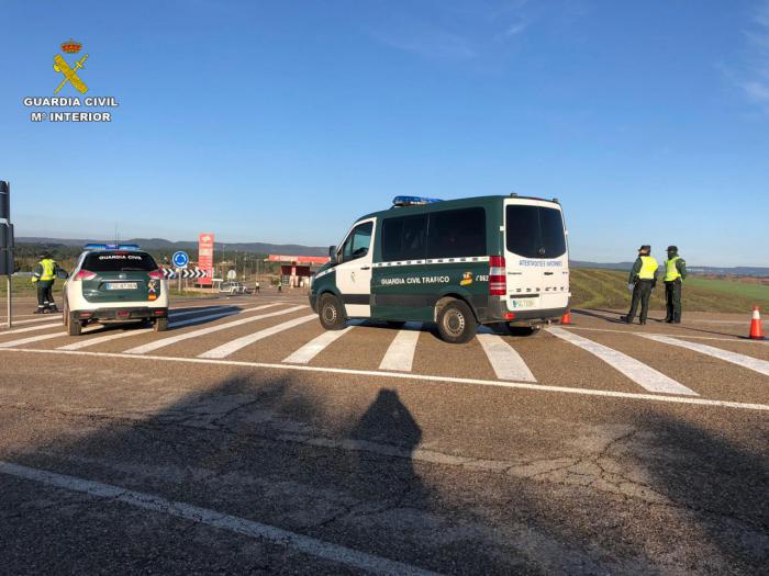 Control de tráfico de la Guardia Civil en la provincia