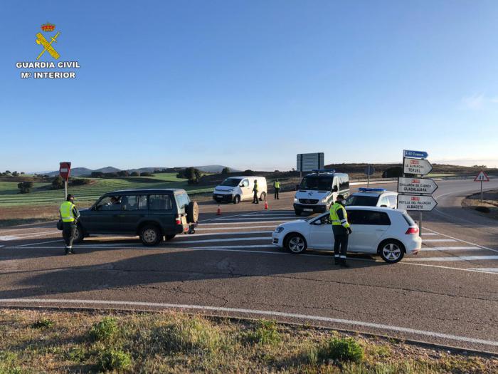 Control de tráfico de la Guardia Civil en la provincia