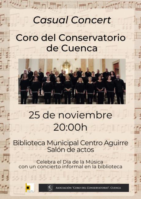 El Coro del Conservatorio de Cuenca ofrece un “casual concert” en Aguirre