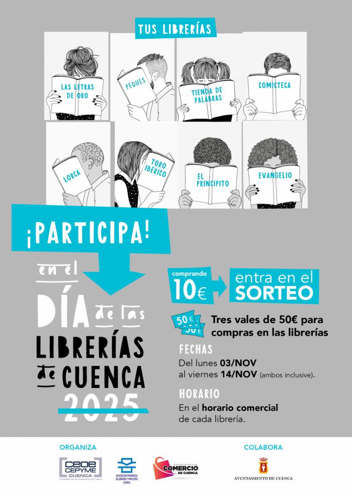 La Asociación de Libreros de Cuenca lanza campaña con sorteos por el Día de las Librerías