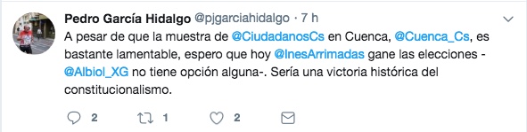García Hidalgo (PP) quiere que gane Cs porque Albiol no 'tiene opción'
