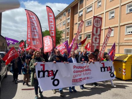 CCOO y UGT reivindican derechos laborales y sociales en el Primero de Mayo en Cuenca