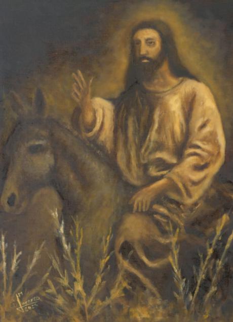 La Hermandad de Jesús entrando en Jerusalén y Nuestra Señora de la Esperanza celebra sus Cultos en honor a Cristo Rey