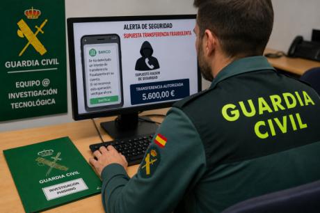 Investigado un joven de 23 años por estafar 5.600 euros mediante 'phishing' bancario