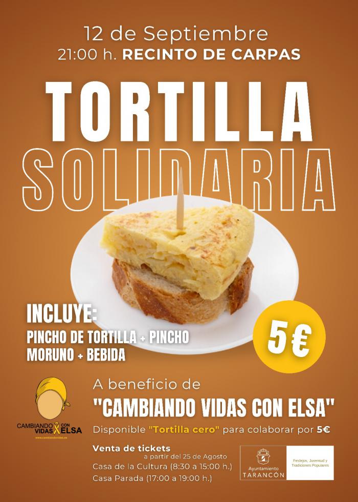 La Tortilla Solidaria de Tarancón destinará su recaudación a la asociación ‘Cambiando Vidas con Elsa’
