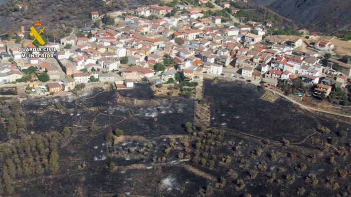 El Seprona detiene al supuesto autor del incendio de Valdepeñas de la Sierra en la provincia de Guadalajara ocurrido en el año 2022, tras una compleja investigación