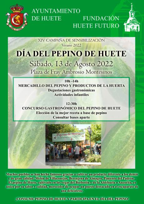 Vuelve el Día del Pepino de Huete el sábado 13 de agosto