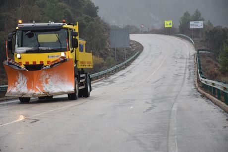 Sin incidencias destacadas en la red autonómica de Cuenca pese al episodio de nieve y frío