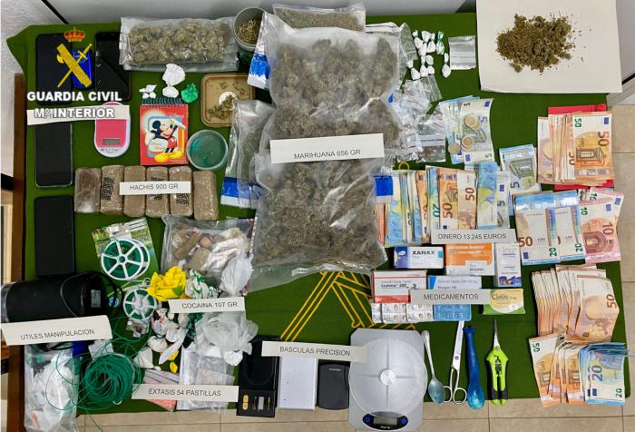 Desarticulado un grupo criminal dedicado a la de venta de droga y medicamentos en Tarancón y provincia de Madrid