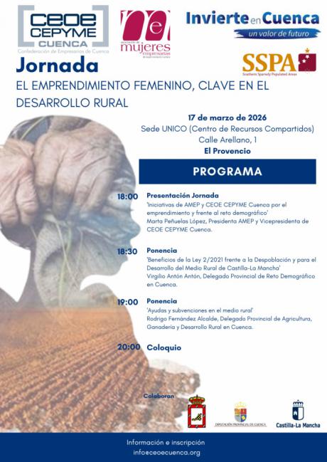 AMEP celebra en El Provencio una jornada sobre mujer empresaria y desarrollo rural en Cuenca