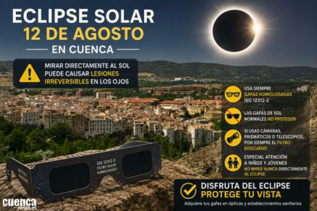 Cómo ver el eclipse solar del 12 de agosto en Cuenca sin dañar los ojos