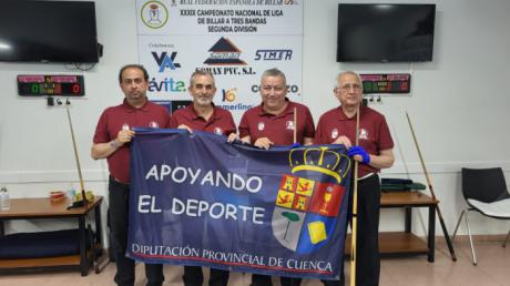 El Club Conquense de Billar “Casas Colgadas” cierra la liga con un meritorio empate ante el campeón