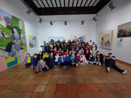 La familia Andrea ha visitado la Fundación Antonio Pérez en las sedes de Cuenca capital y también el museo de Obra Gráfica de San Clemente