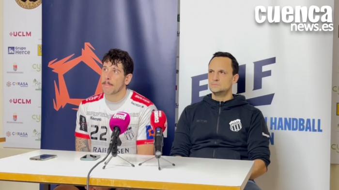 Sala de Prensa EHF Liga Europea | Goran Cvetkovic y Tomás Moreira [Balonmano Cuenca 28 – 24 Pfadi Winterthur]