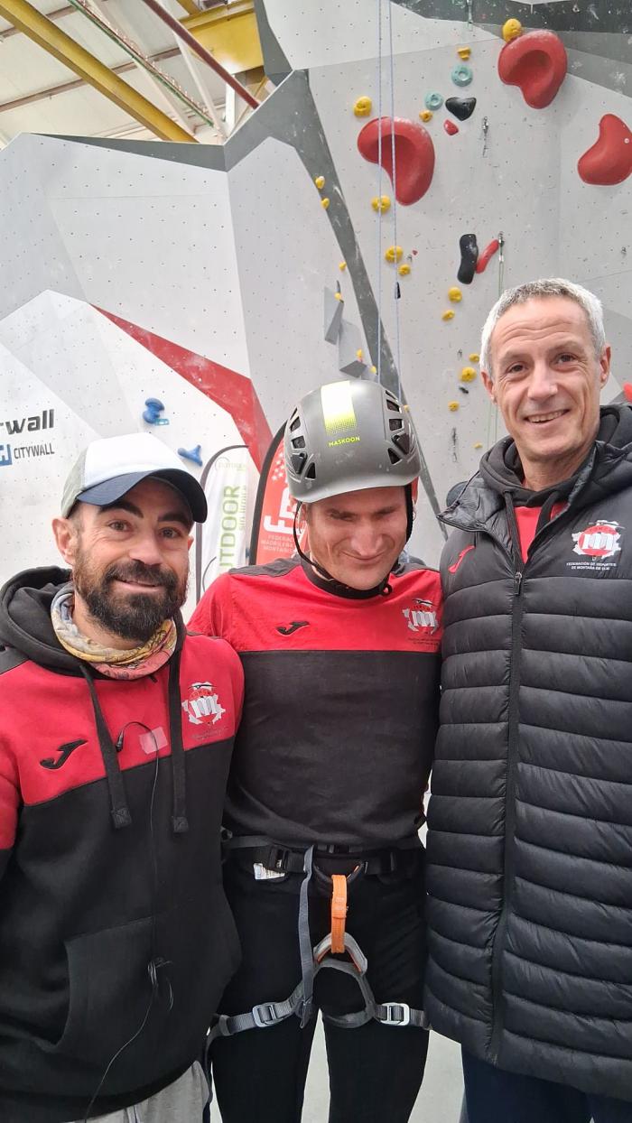 El conquense Sergio Aznárez, escalador ciego y con TEA, subcampeón en el Campeonato de Madrid de Escalada de Dificultad y Paraescalada