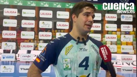 Postpartido | Pablo Simonet, jugador del Ángel Ximénez Puente Genil, valora la derrota de su equipo frente al BM Cuenca.