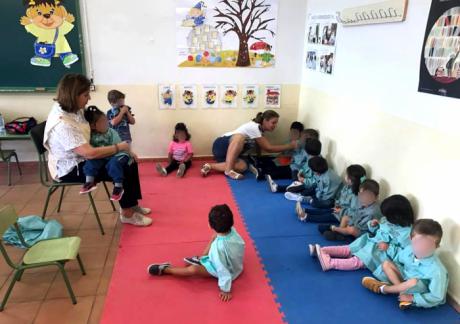 Los alumnos de Infantil del colegio Rafael López de Haro retoman su actividad lectiva con normalidad en el CEPA