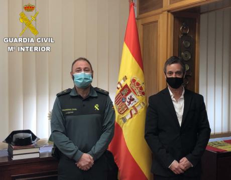 Primera reunión del nuevo Director del Centro Penitenciario de Cuenca y el Jefe de la Comandancia de la Guardia Civil